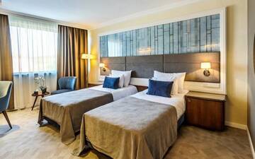 Фото номера Двухместный номер с 1 кроватью Отель Casino&amp;Hotel efbet Trakya г. Свиленград 23