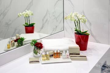Фото номера Двухместный номер Делюкс с 1 кроватью Отель Merit Grand Mosta Spa Hotel &amp; Casino г. Свиленград 2